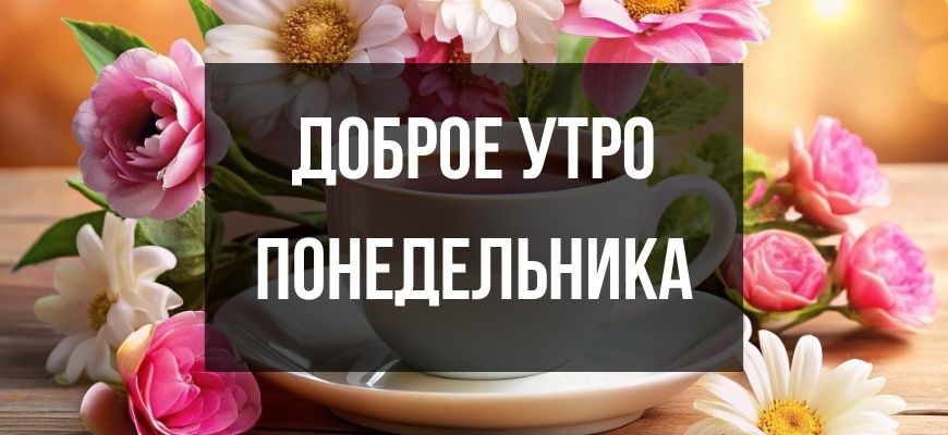 Изображение для страницы "Открытки и пожелания доброе утро понедельника"