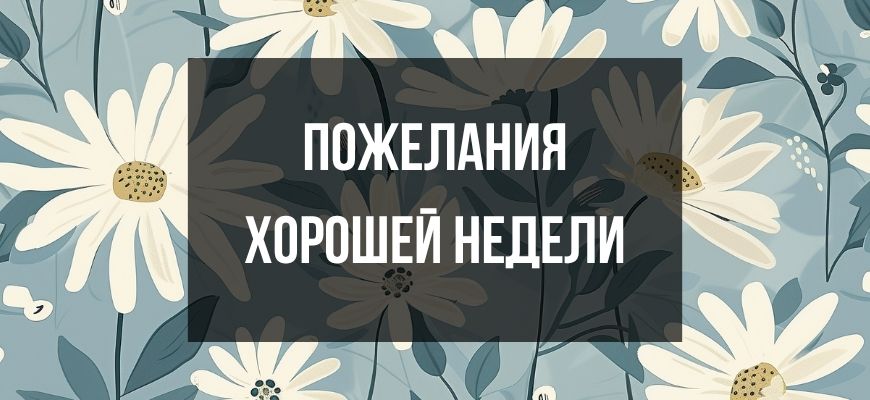 Изображение для страницы "Открытки и пожелания хорошей недели"