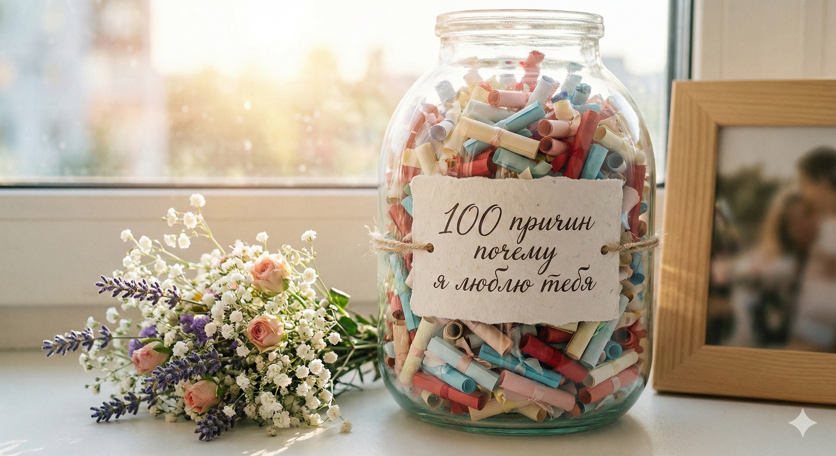 Оригинальный подарок жене 100 причин Декоративная банка с записками 100 причин почему я люблю тебя подарок жене на день рождения