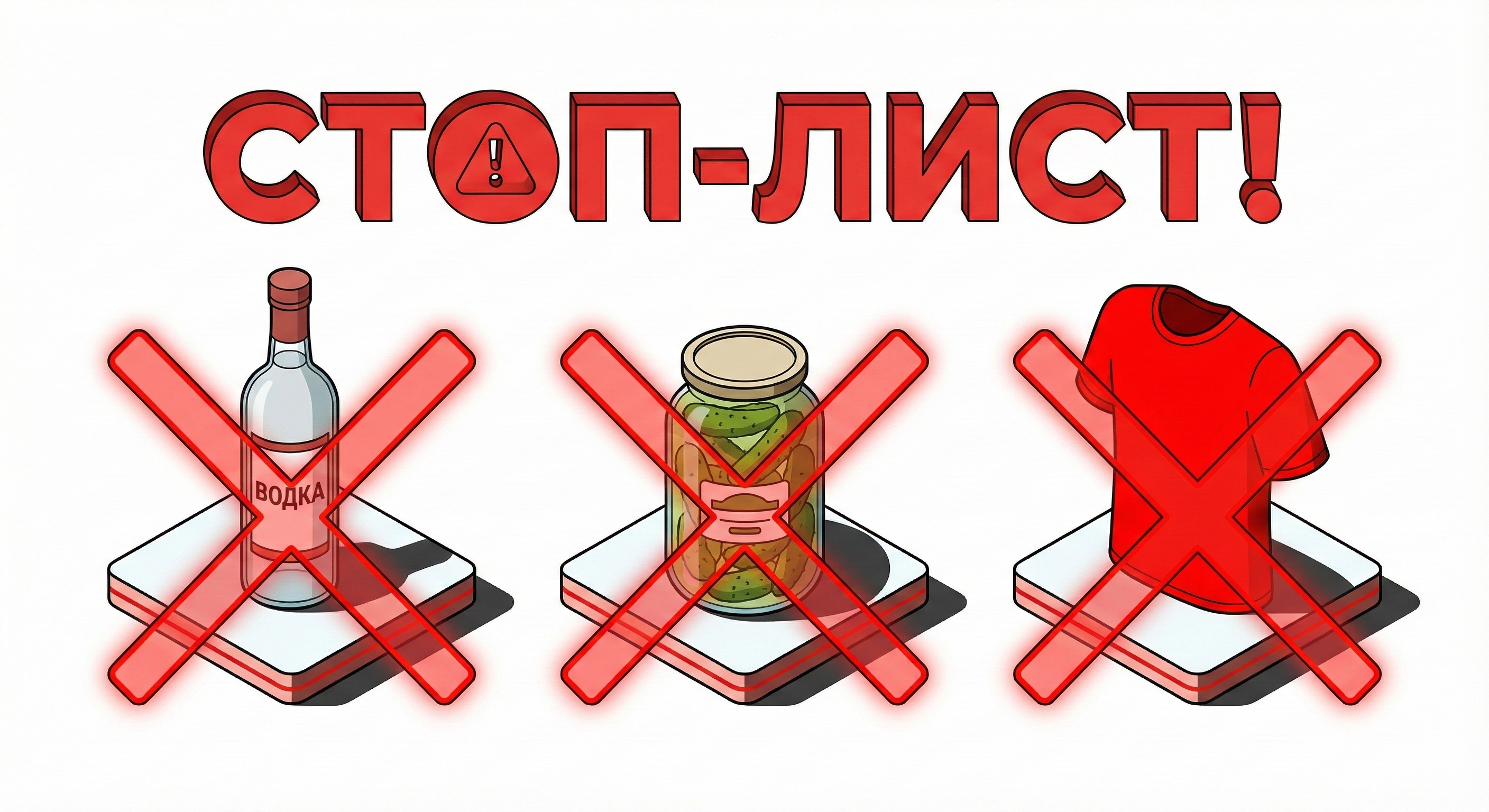 Стоп-лист подарков для военнослужащего Инфографика запрещенные подарки военному: алкоголь, стекло и яркая одежда