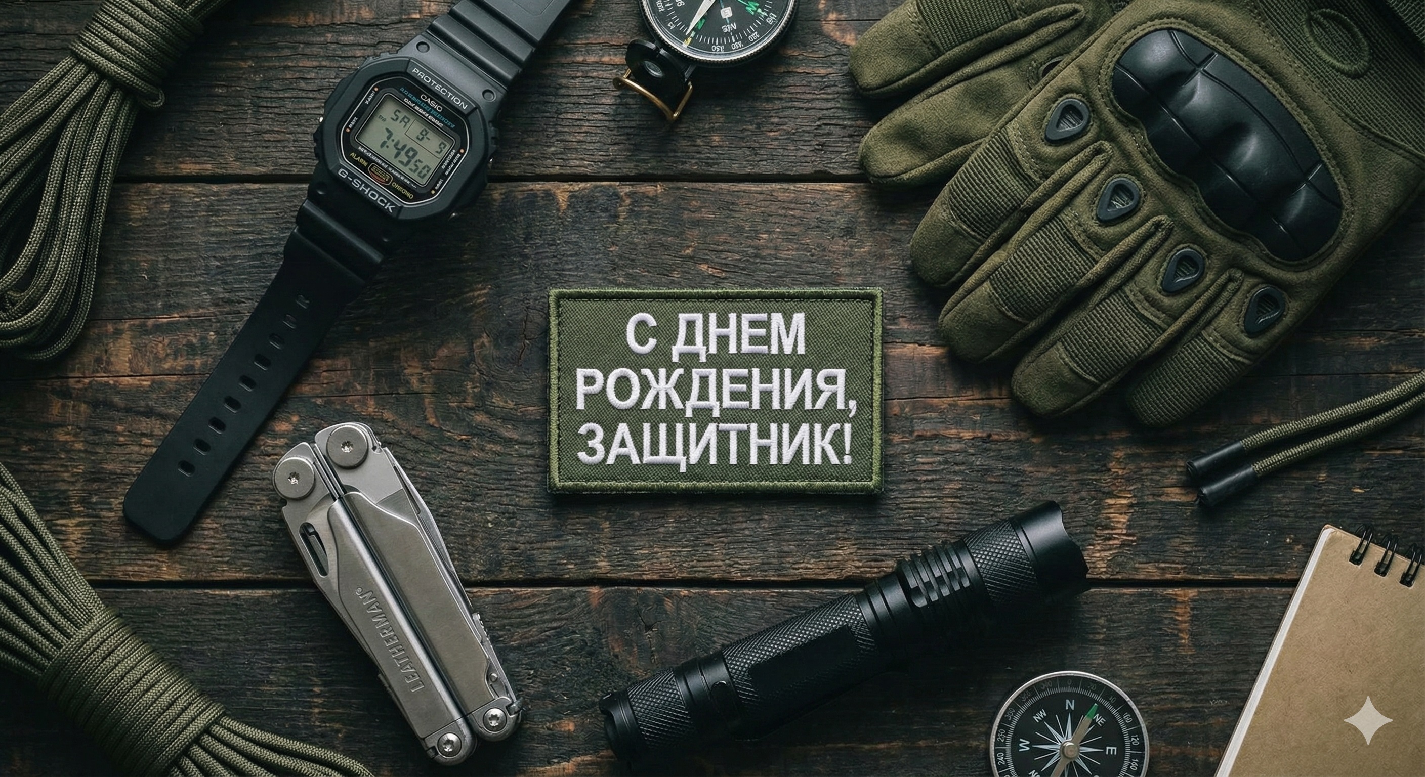 Практичный тактический набор для военного Тактические часы G-Shock, мультитул и перчатки в подарок военному мужчине на день рождения